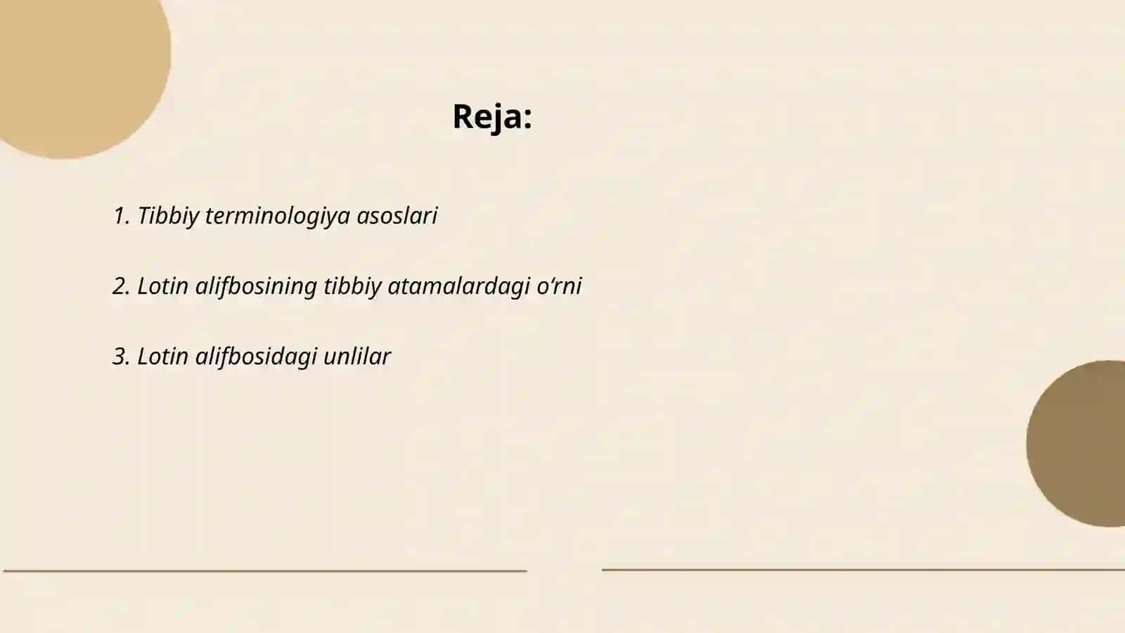 Tibbiy terminologiyaga kirish 2