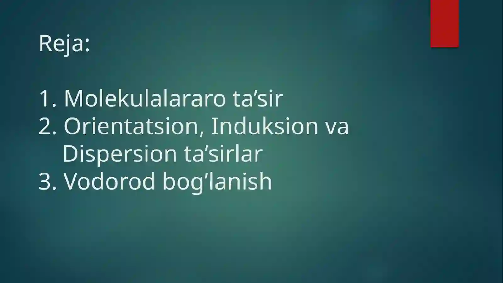 Molekulalararota’sirlar 2