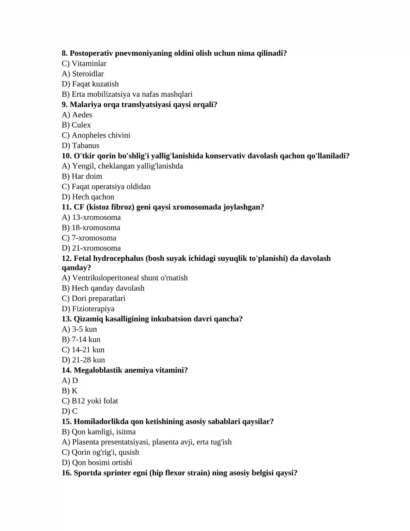 Sitologiya testlari 2