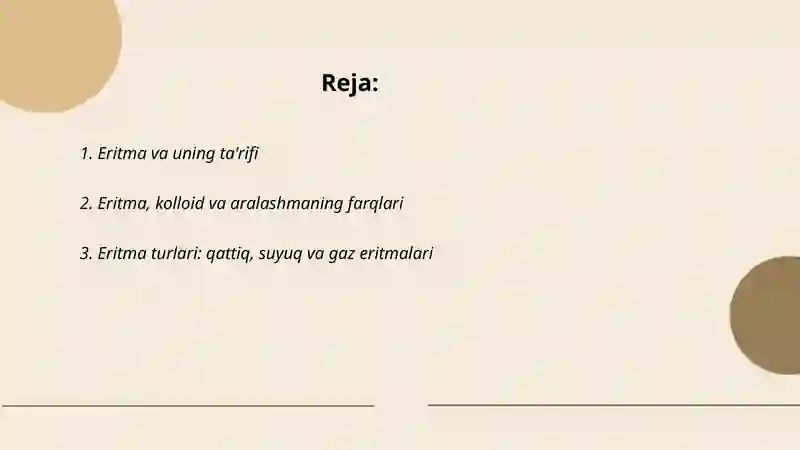 Eritma va eruvchanlik 2