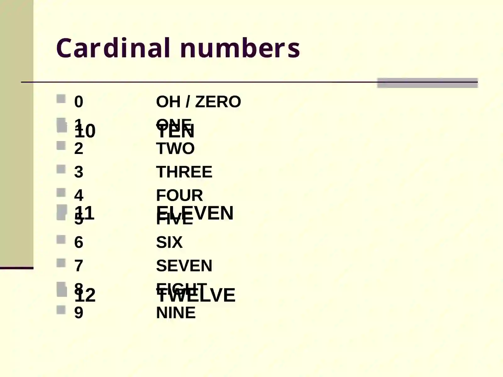 Cardinal and ordinal numbers 2