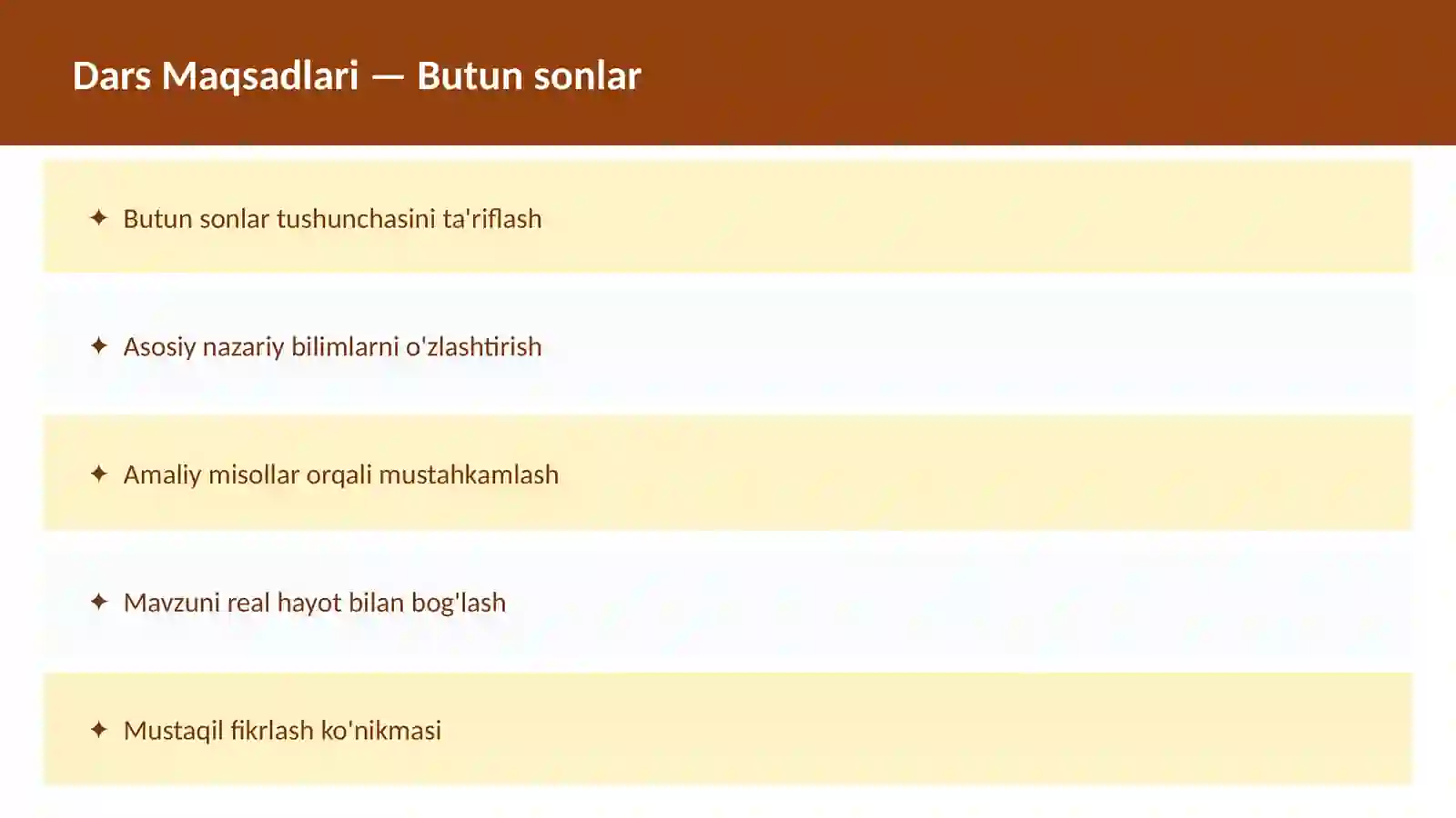 Sonlar nazariyasi 2