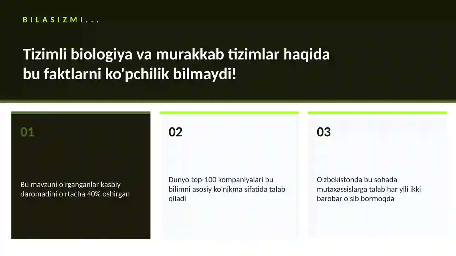 BIOTEXNOLOGIYA VA GENOMIKA 2