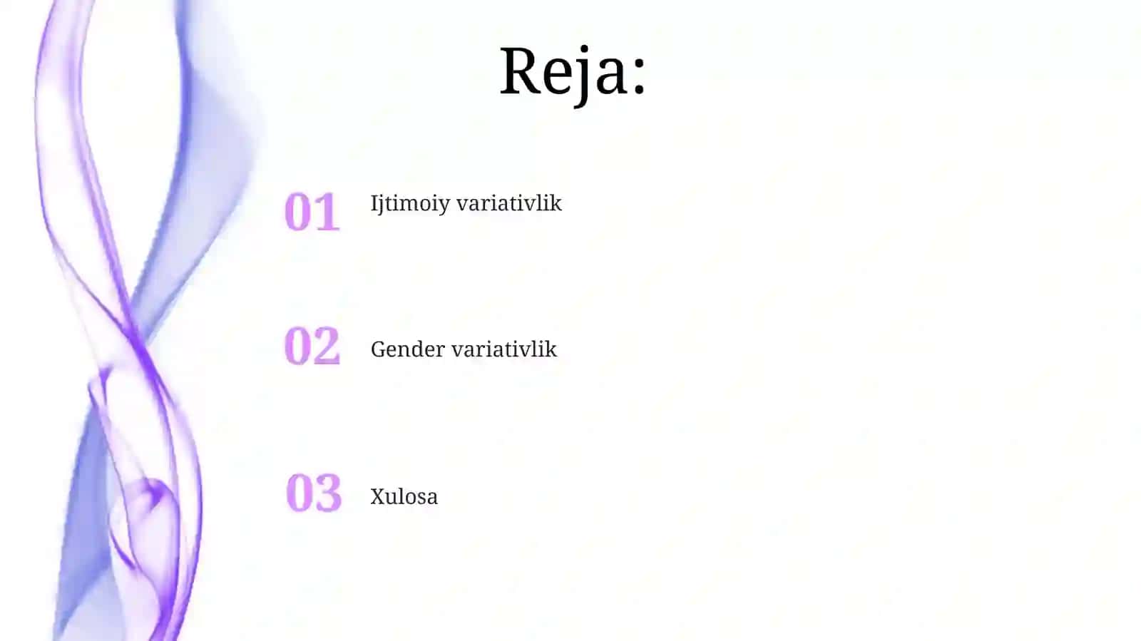 Variativlik turlari. Ijtimoiy variativlik. Gender variativlik 2