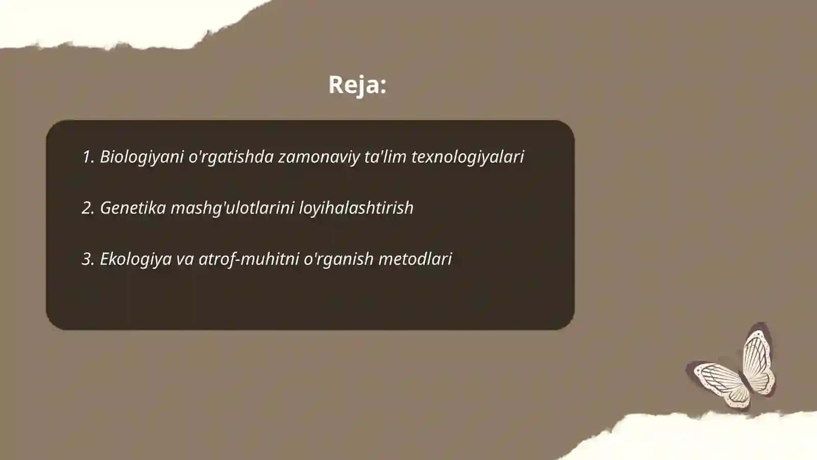 Biologiyadan mashgʻulotlarni rivojlantiruvchi ta’lim texnologiyasi asosida loyihalashtirish 2
