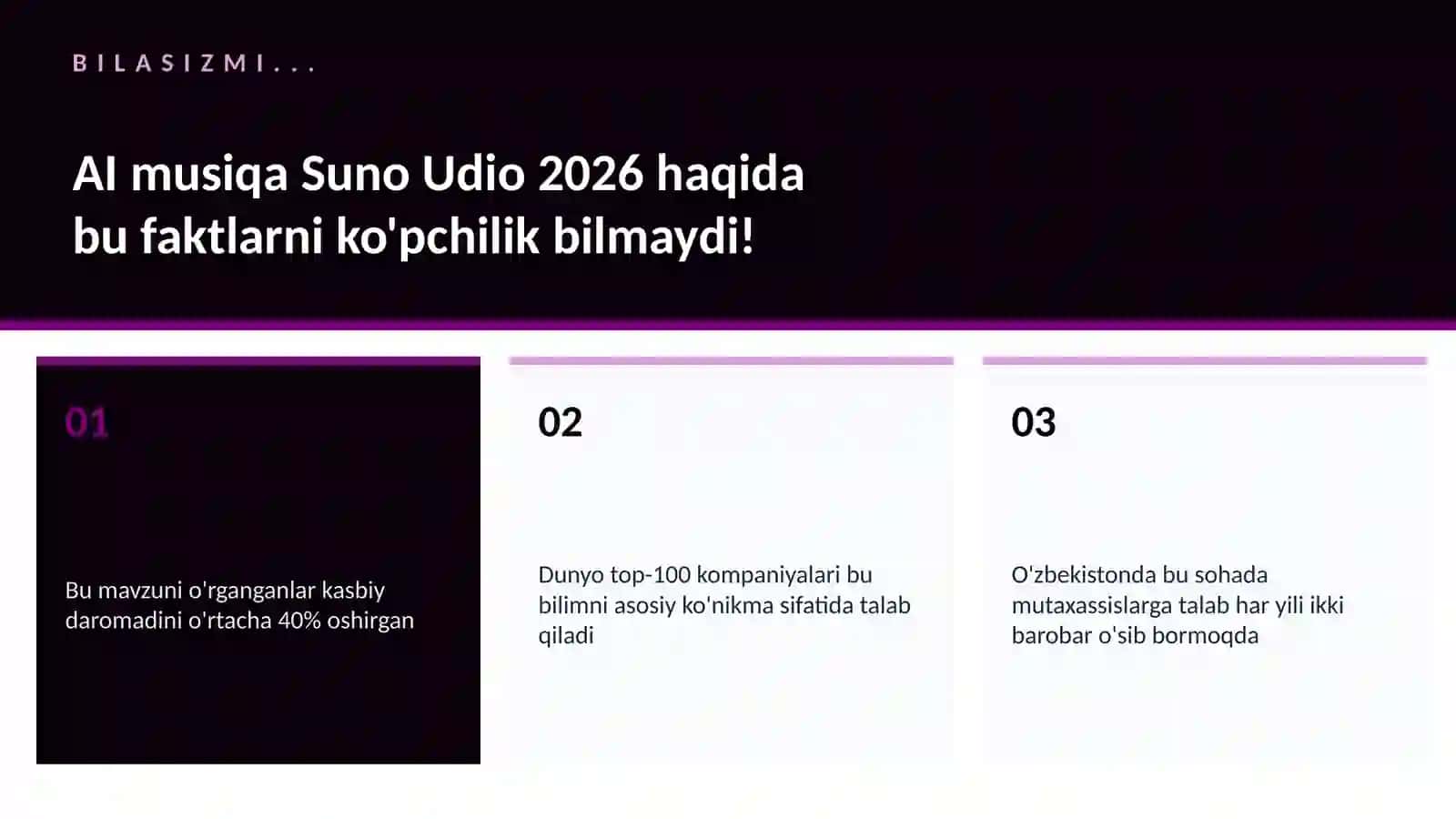 AI musiqa Suno Udio 2026 1