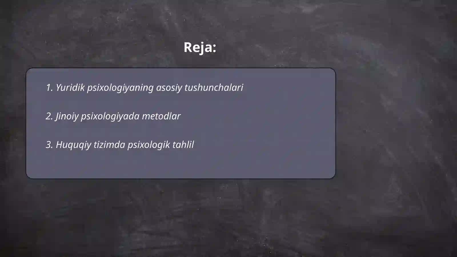 Yuridik va jinoiy psixologiyaning metodologik masalalari 2
