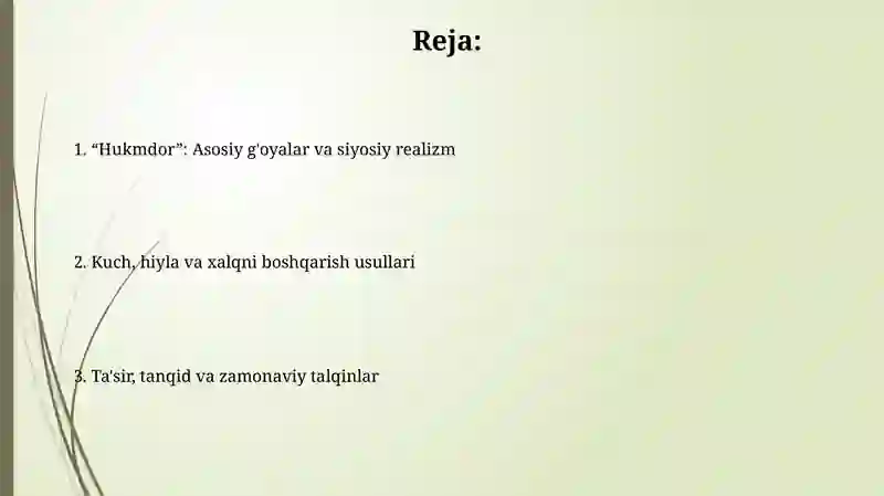Makiavellining Xukmdor asari 2