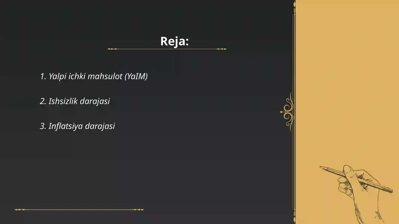Milliy iqtisodiyot asoslari. Asosiy makroiqtisodiy korsatkichlar 2