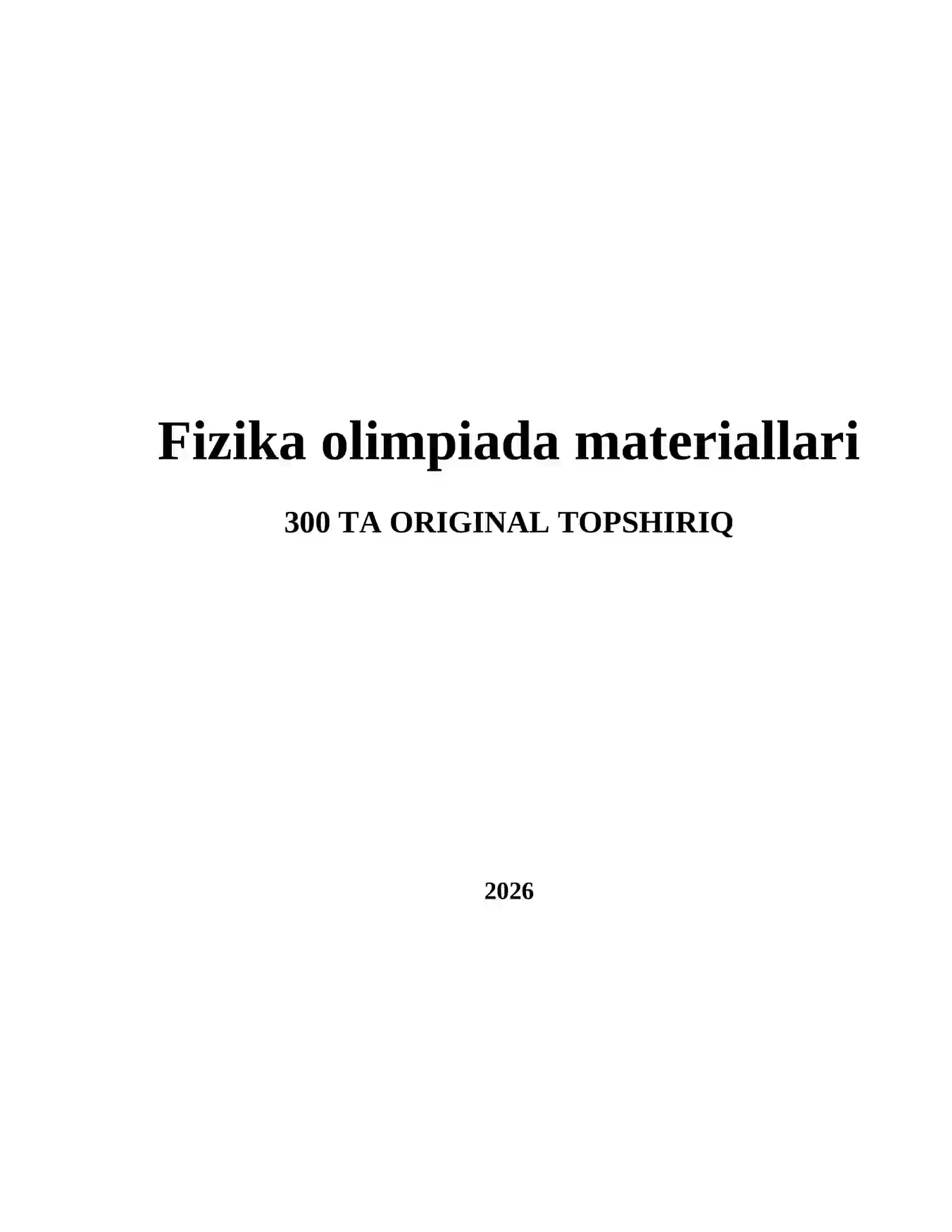 Fizika olimpiada materiallari 2