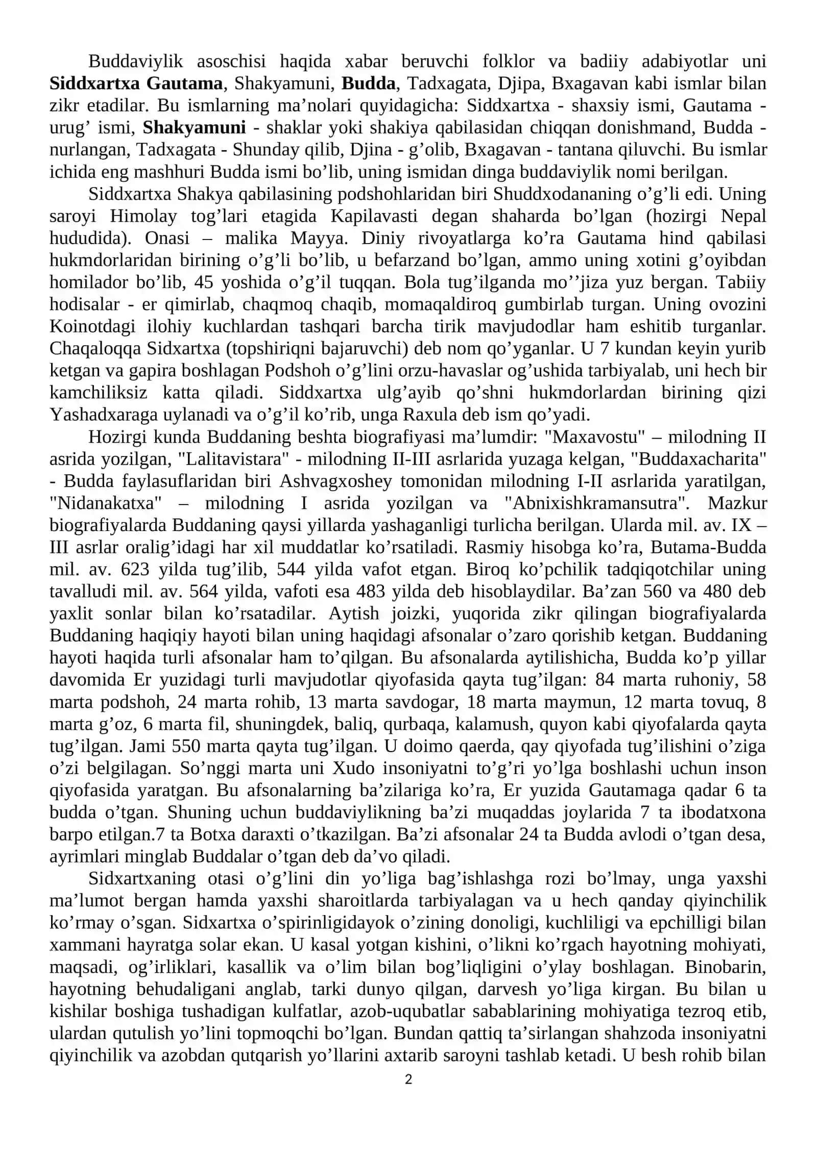 Buddaviylik dini tarixi va falsafasi 2