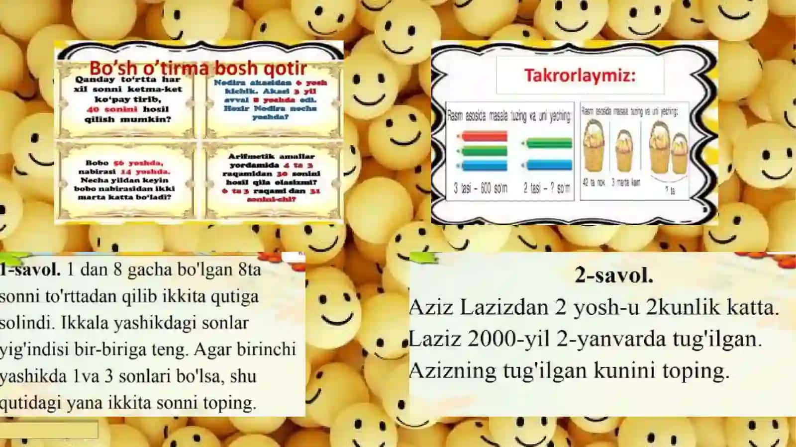 Million ichida ko‘pxonali sonlarni taqqoslash 2