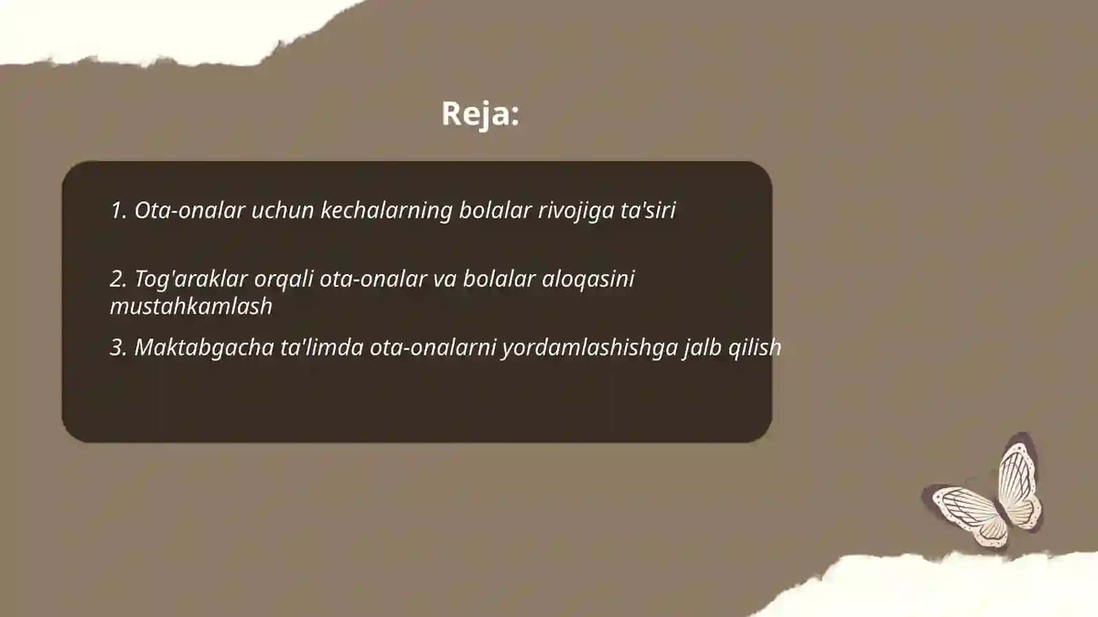 Maktabgacha taʼlimda ota onalar uchun kechalar va toʻgaraklar uyushtirishning ahamiyati 2