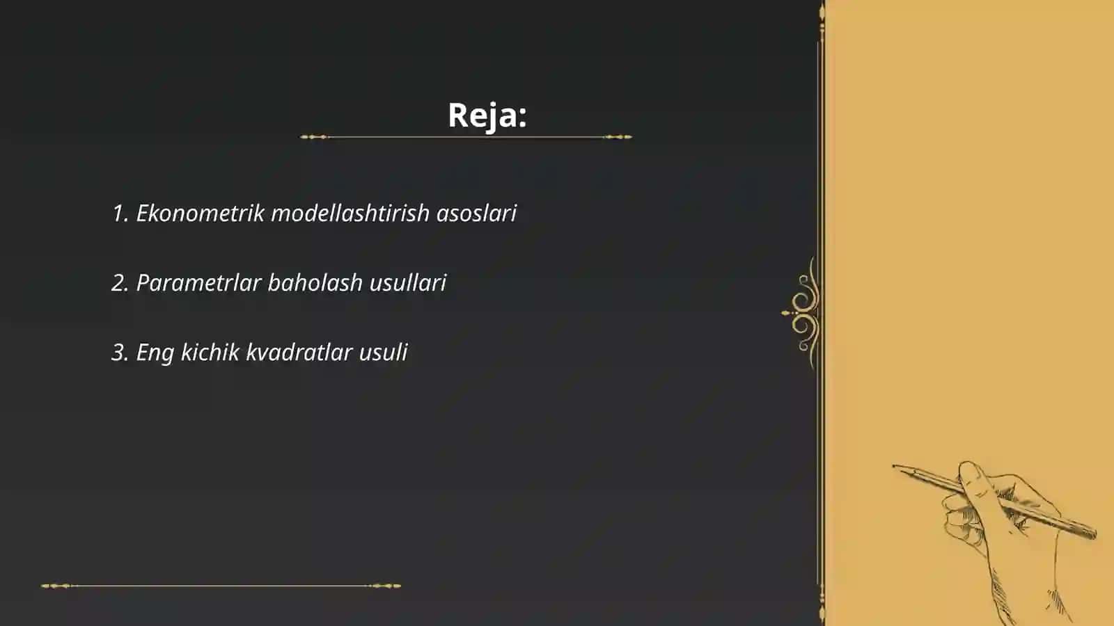 Ekonometrik model parametrlarining iqtisodiy tahlili va elastiklik koeffitsentlari 2