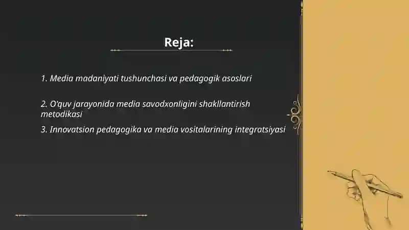 Media madaniyati va innovaciyalik pedagogika 2