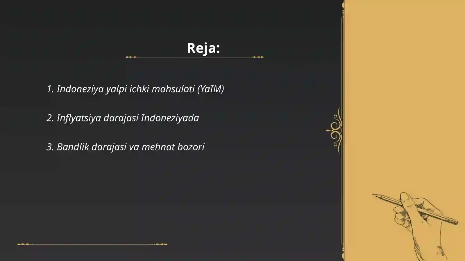 Indoneziya yalpi ichki mahsuloti (YaIM) 2