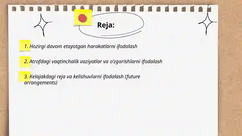 Present Continuous 2
