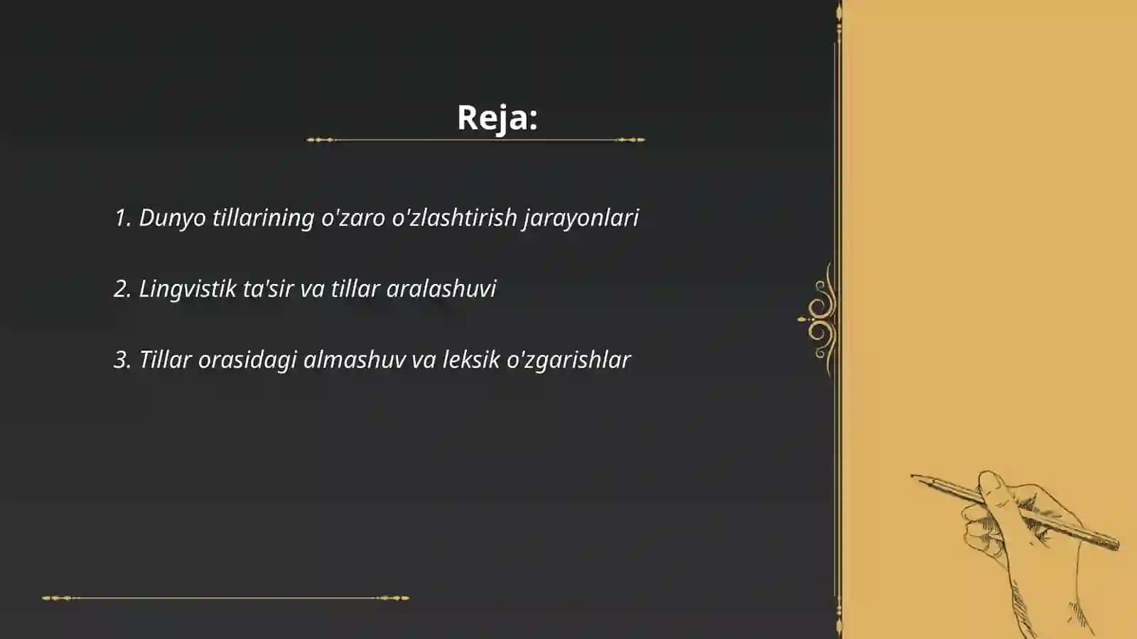 Xurramova Lolaning ona tili fanidan tayyorlagan taqdimot ishi 2