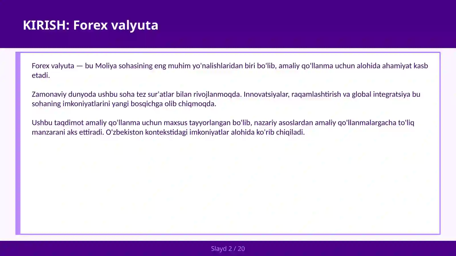 Forex valyuta 2