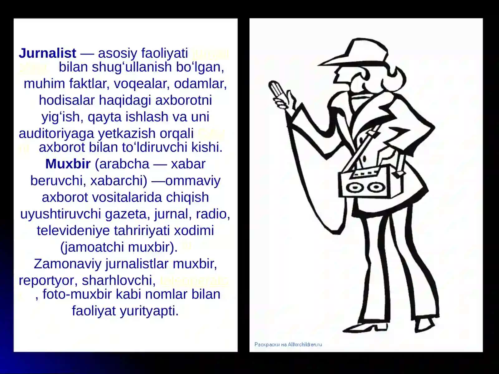 OAVni axborot bilan to'ldiruvchi kishi 2