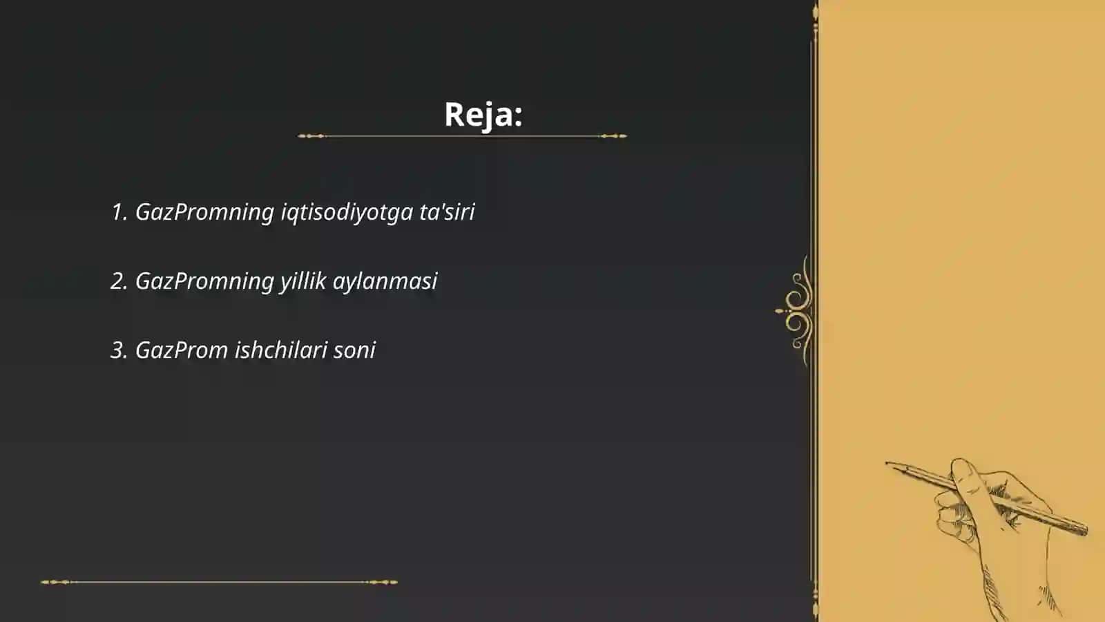 GazPromning iqtisodiyotga ta'siri 2