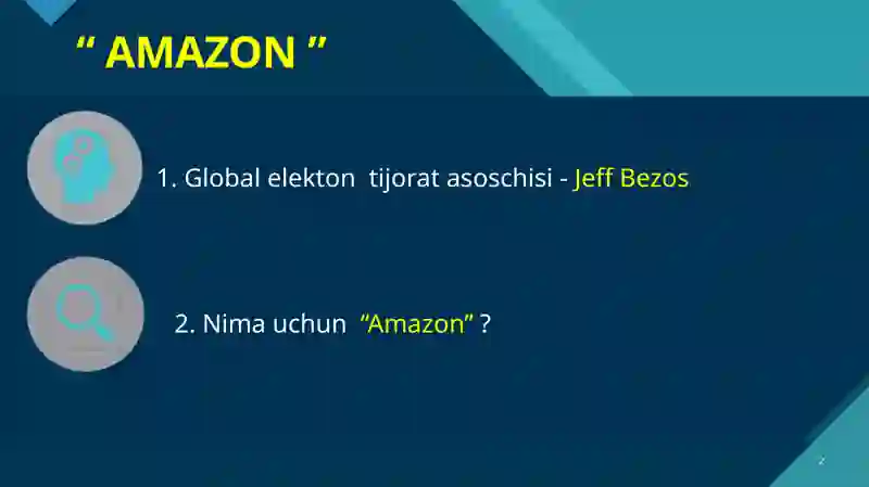 AMAZON HAQIDA slayd 2