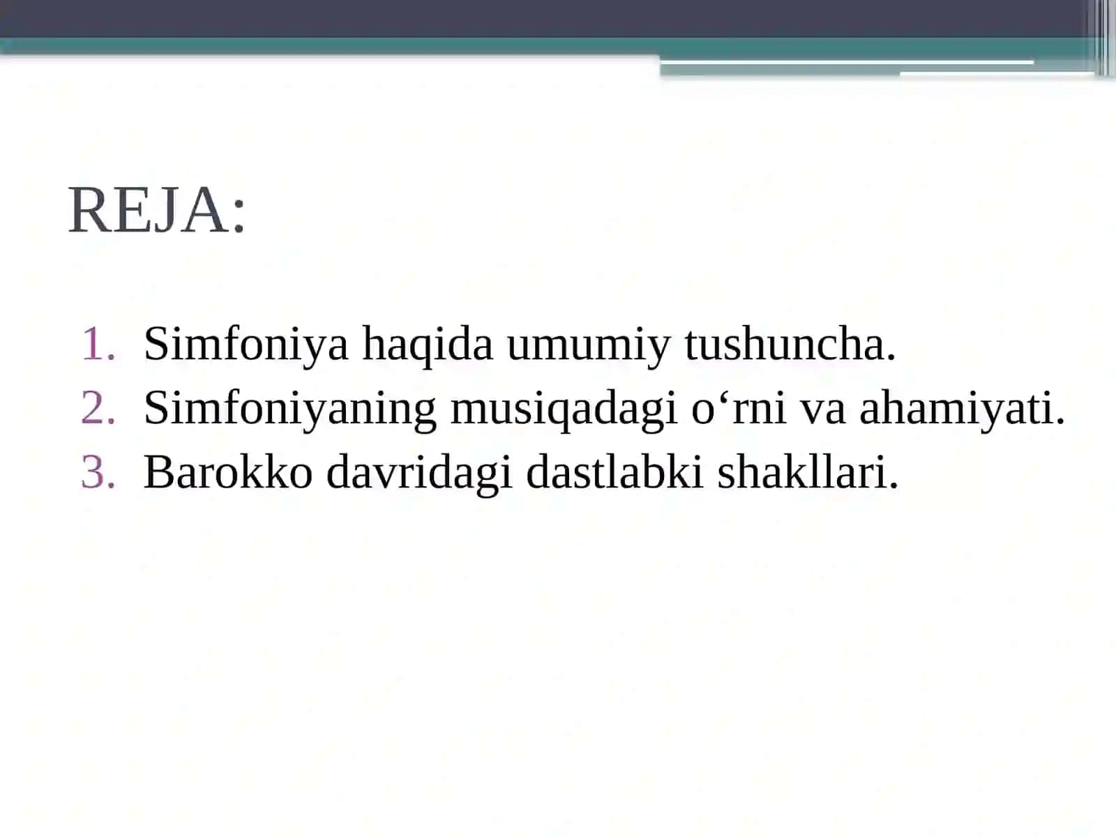 Simfoniya haqida tushuncha 2