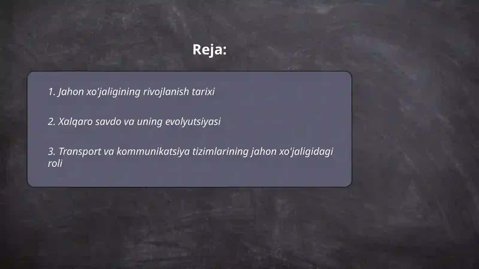 Jahon xöjaligi va uni evalutsiyasi 2