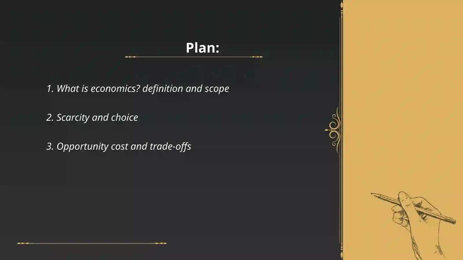 Introduction to economics 2