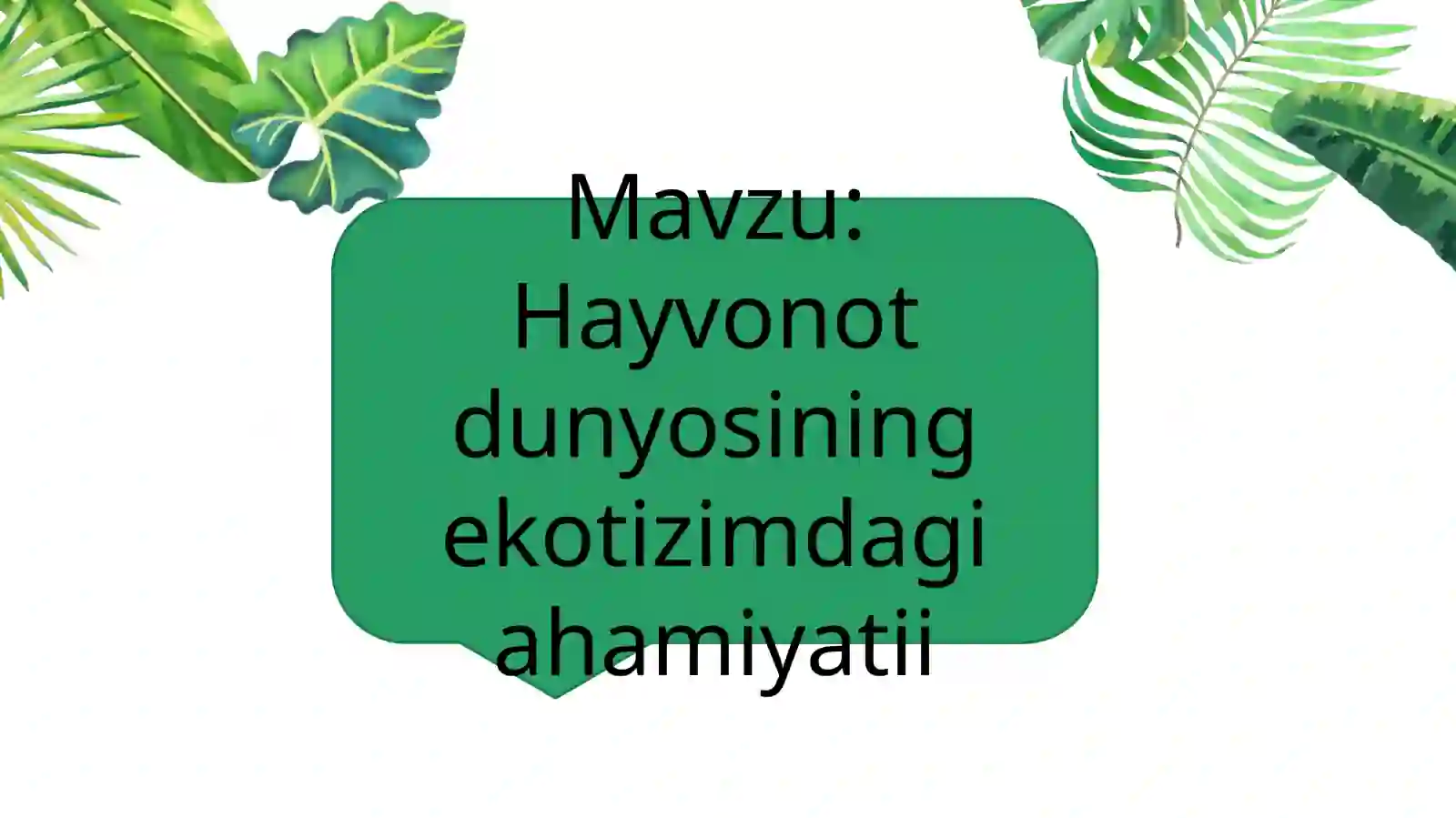 Muzafarova Farzonaning Ekologik barqarorlik faninidan slaydi 2