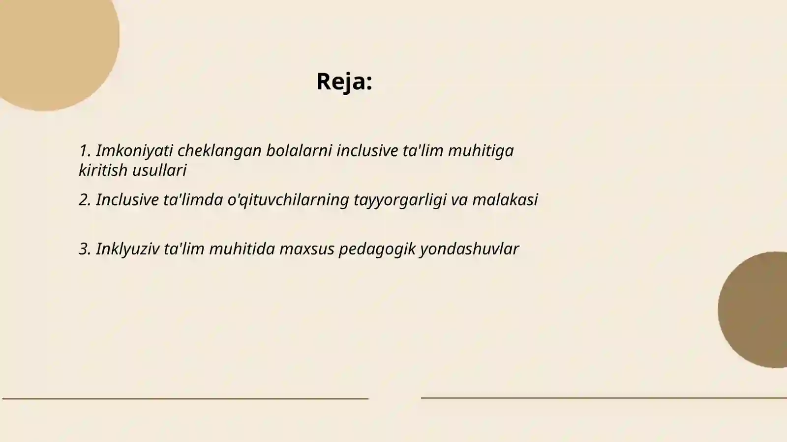 Imkoniyati cheklangan bolalar inklyuziv ta'lim orqali oʻqitish va tarbiyalashni tashkil etish 2
