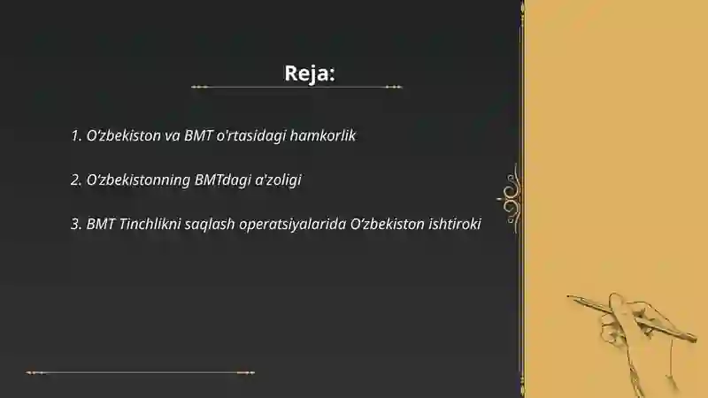 Oʻzbekiston va BMT 2