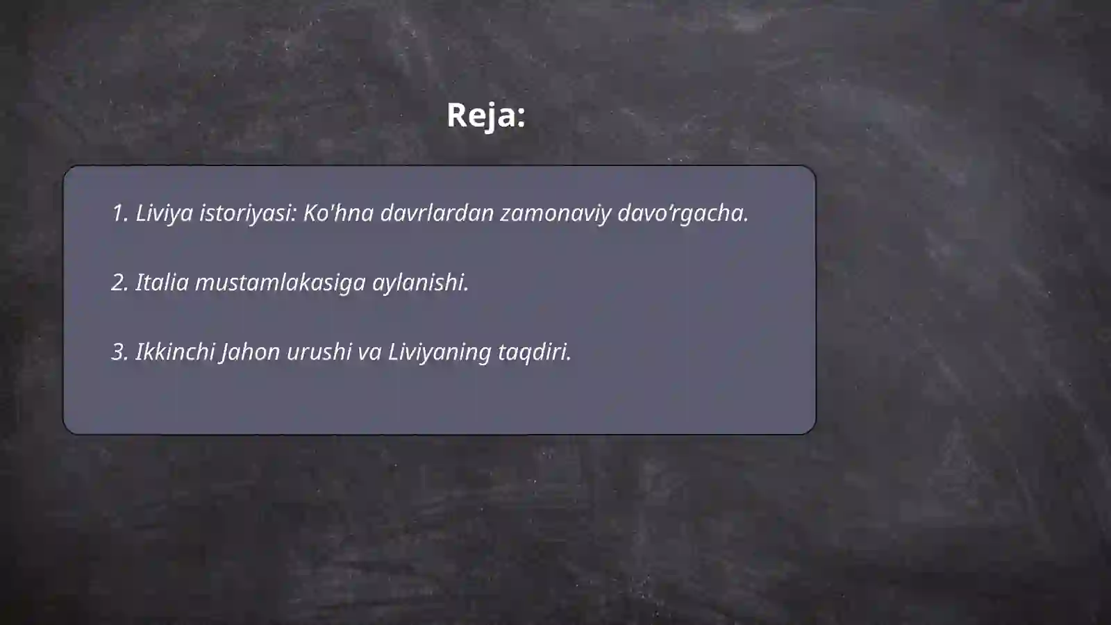Liviya Tarixi 2