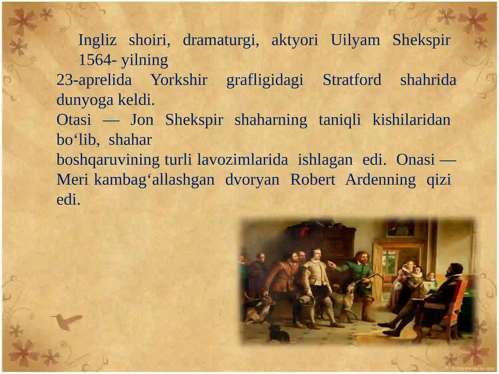 UILYAM SHЕKSPIR (1564—1616) 2