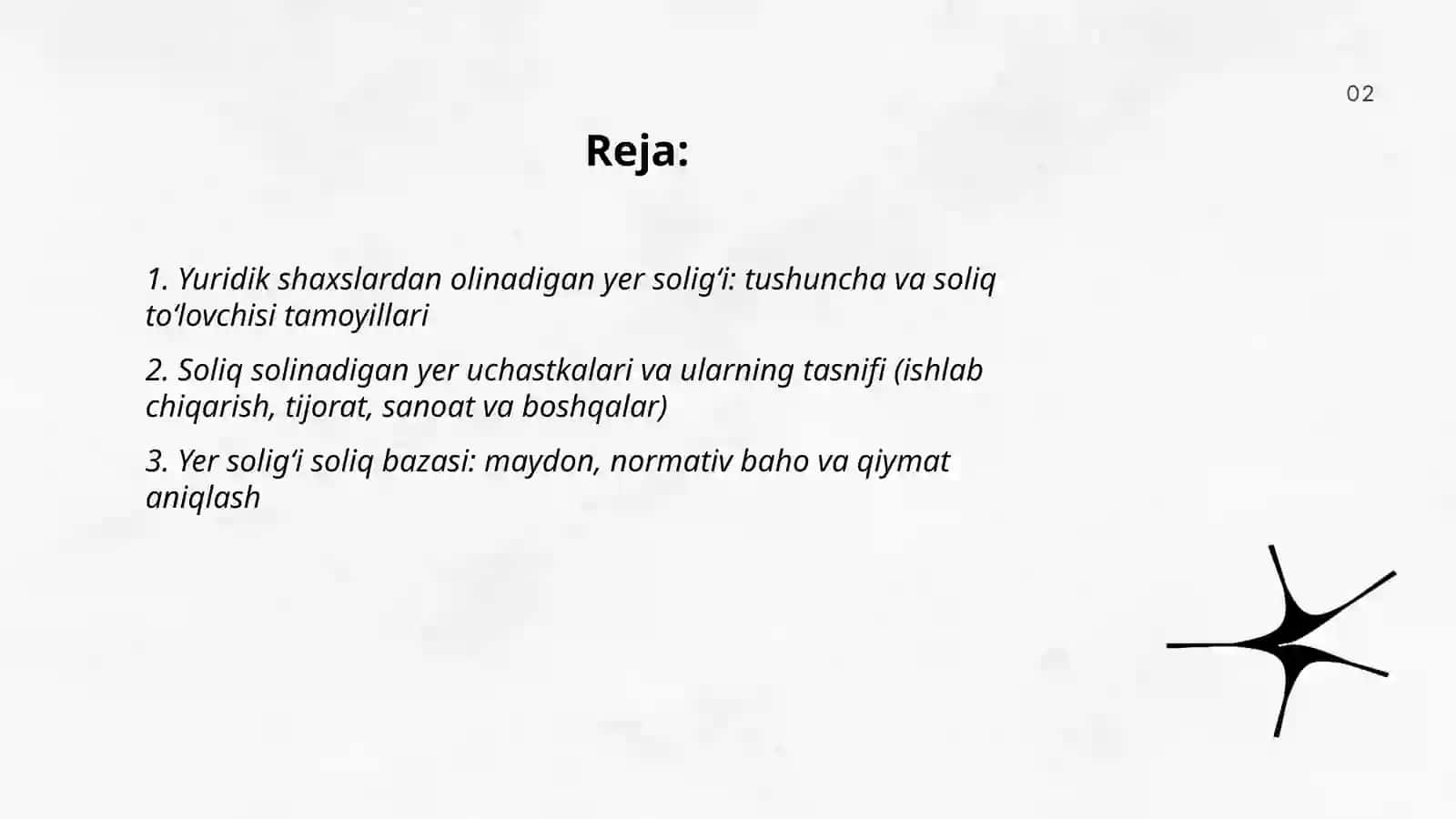 Yuriduk shaxslardan olinadigan yer soligʻi 2