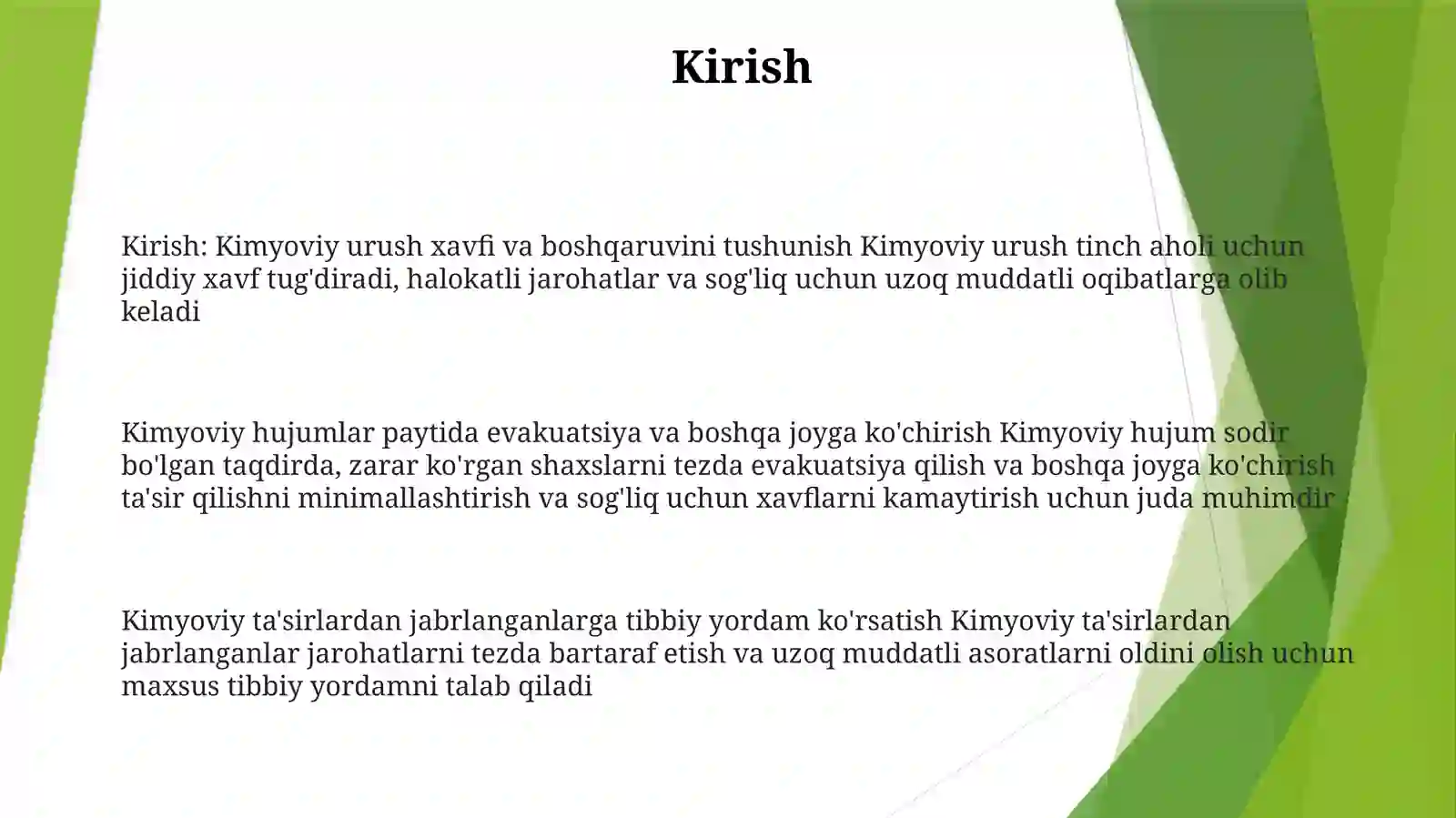 Aholini Dushman Tajovuzi Xavfi Paytida Va Shikastlangan Aholini Davolash KoʻChirish VaTibbiy TaʼMinlash 2