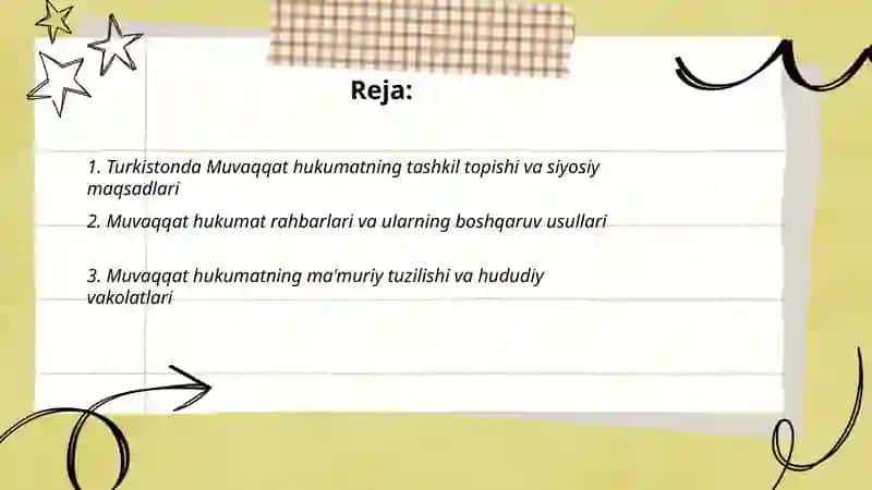 Turkistonda Muvaqat xukumat va bolsheviklaming faoliyati 2