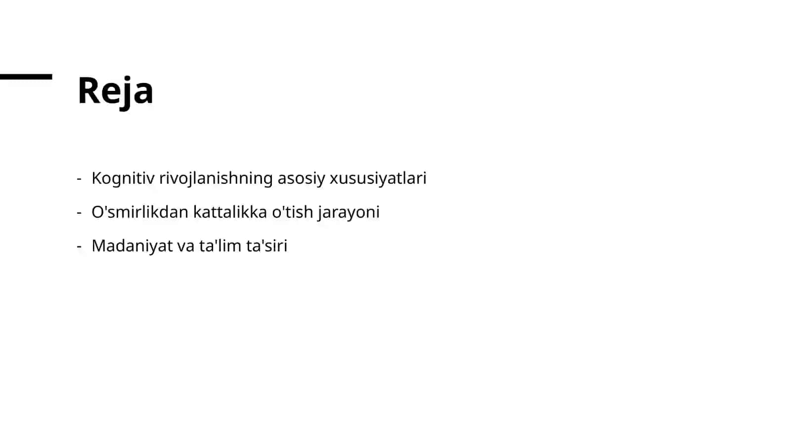 Yetuklik davrida kognitiv soha rivojlanish xususiyatlari 2