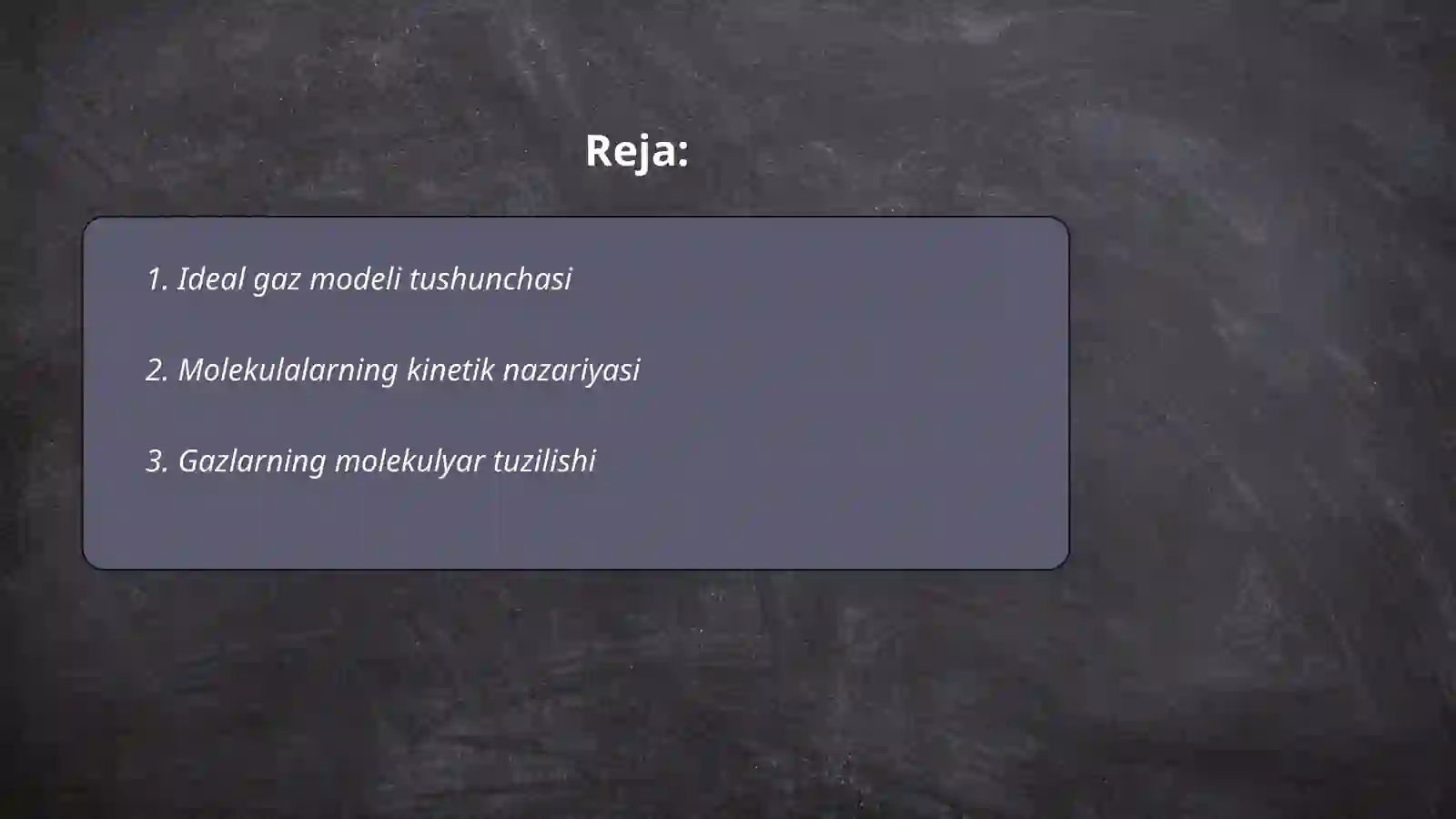 Ideal gaz modeli 2