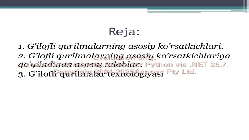 G’ilofli qurilmalar. Hisoblash formulalari 2