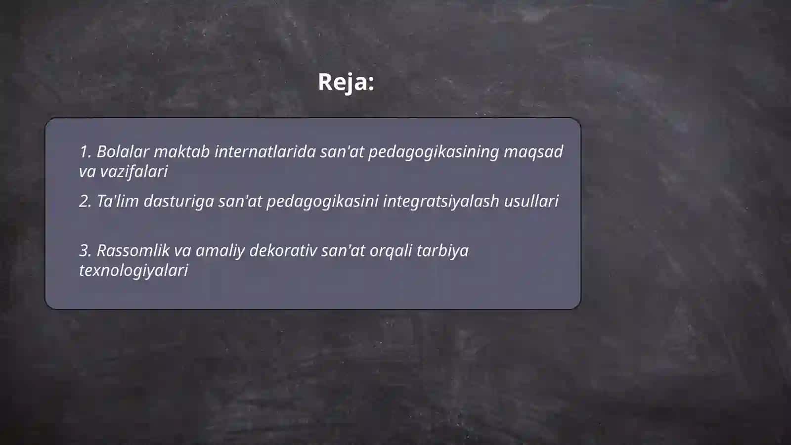 Bolalar maktab internatlari uchun san'at pedagogikasi 2