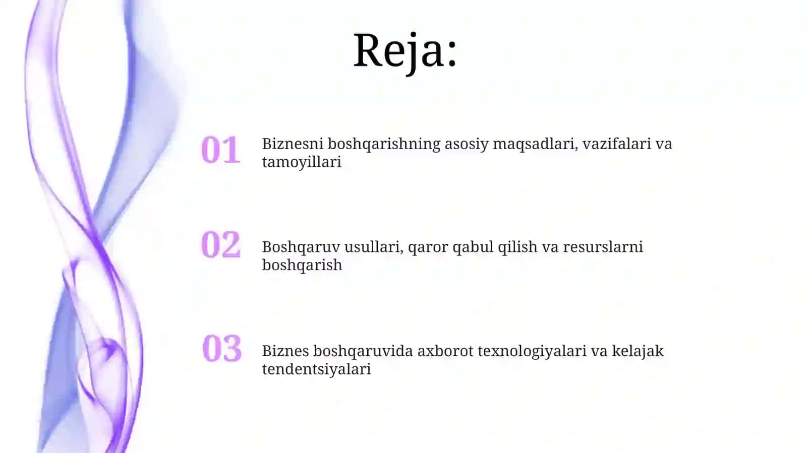 Biznesboshqaruvning maqsadlari va vazifalari 2