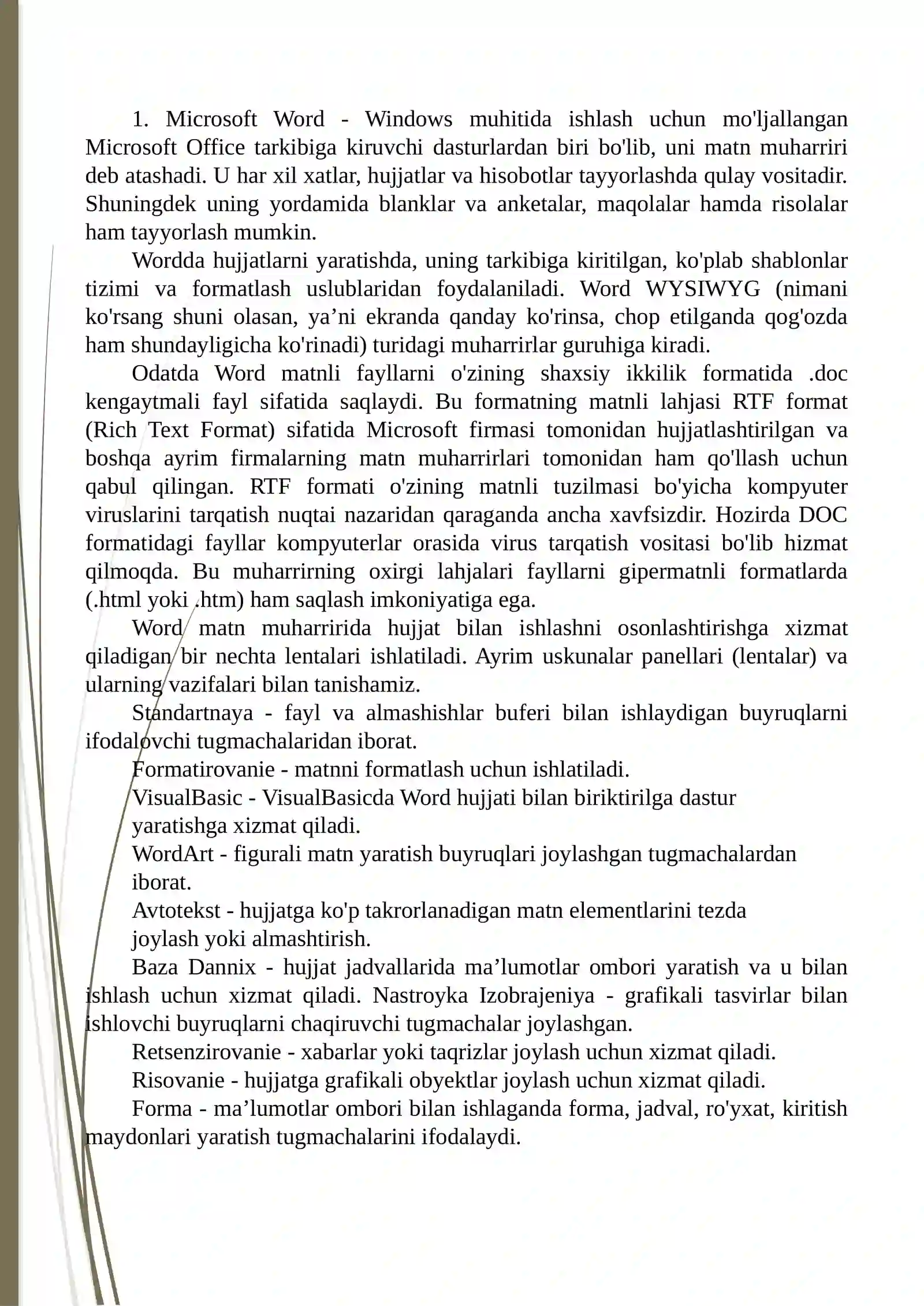 Microsoft Word 2
