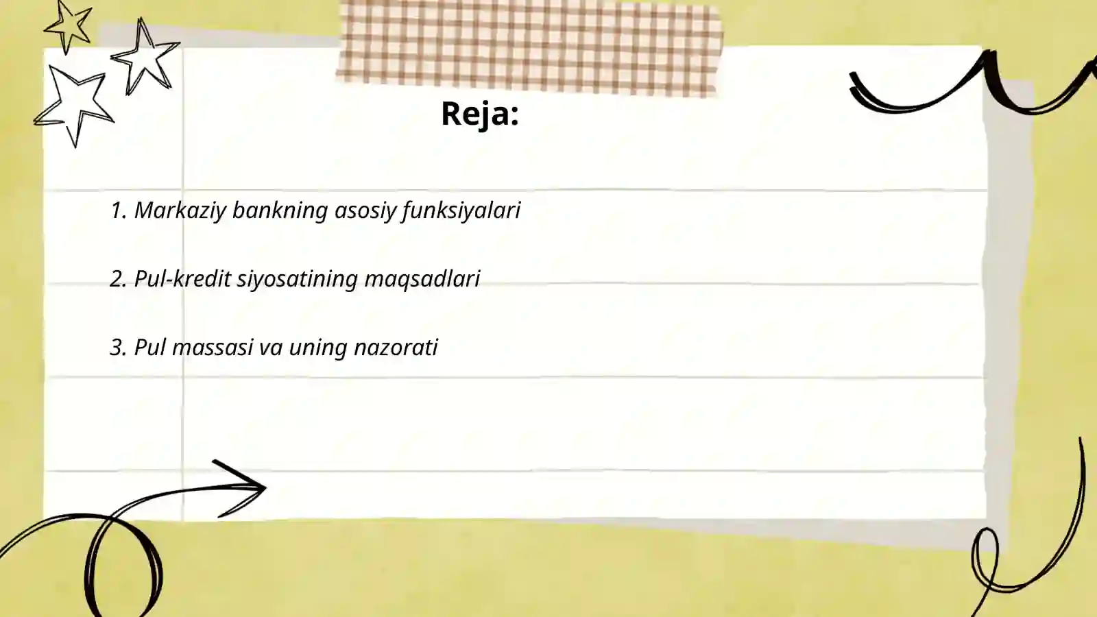Markaziy bankning pul-kredit siyosati 2