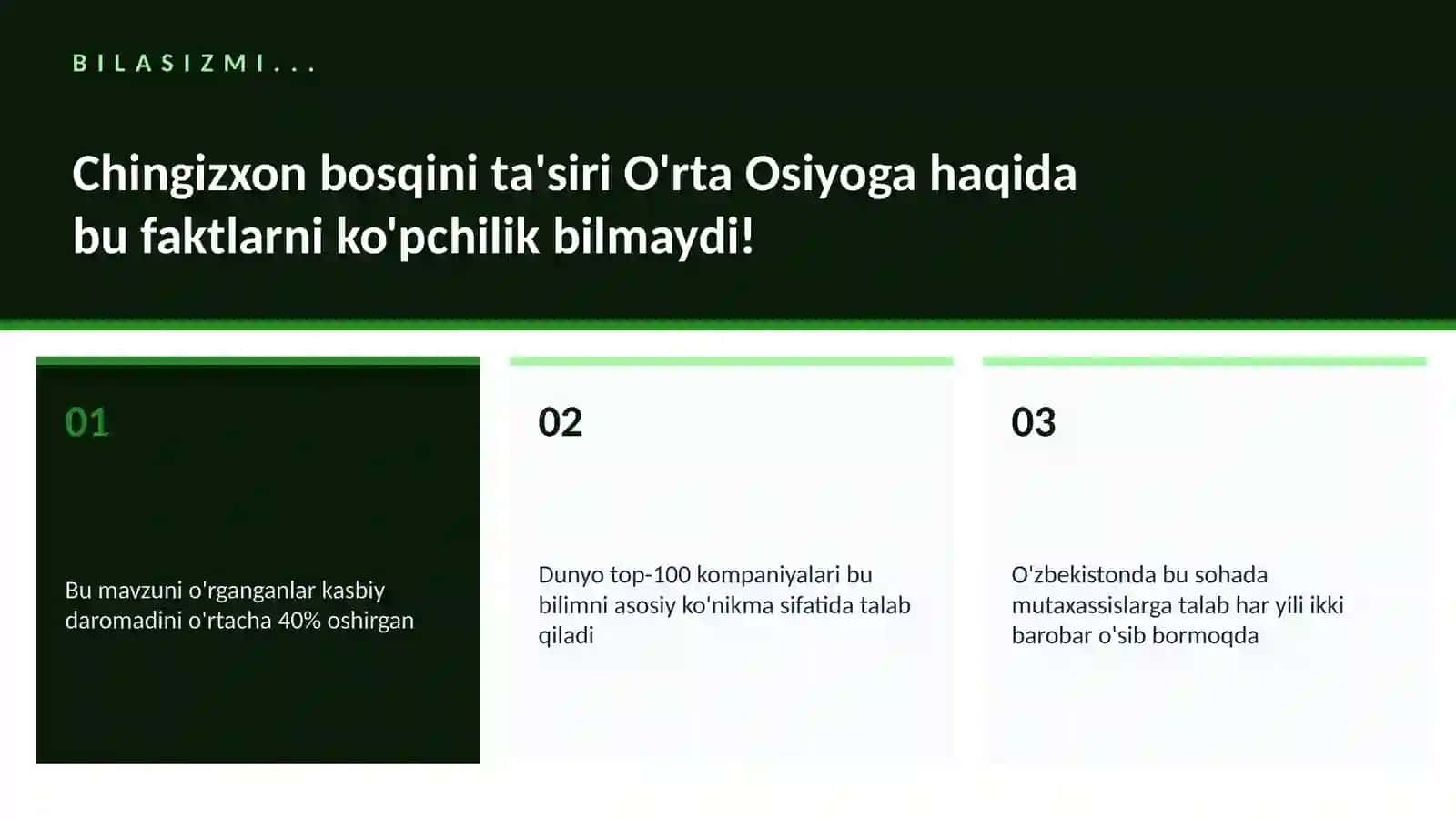 Chingizxon bosqini ta'siri O'rta Osiyoga 2