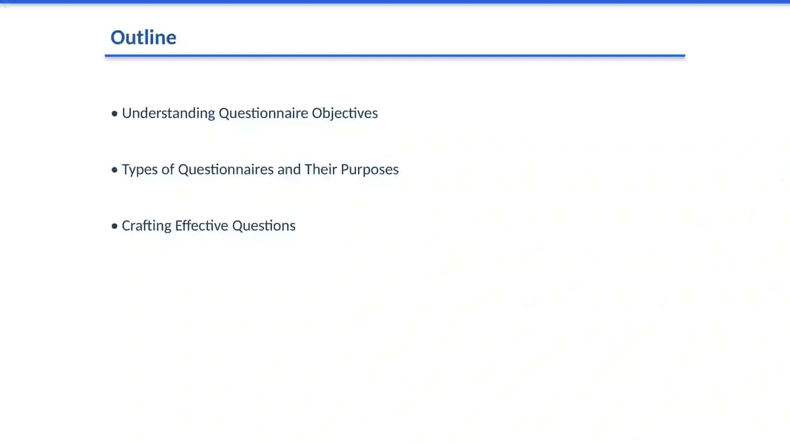 Designing Questionnaires 2
