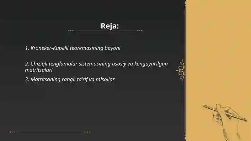 Kroneker-kapelli ve uning isboti 2