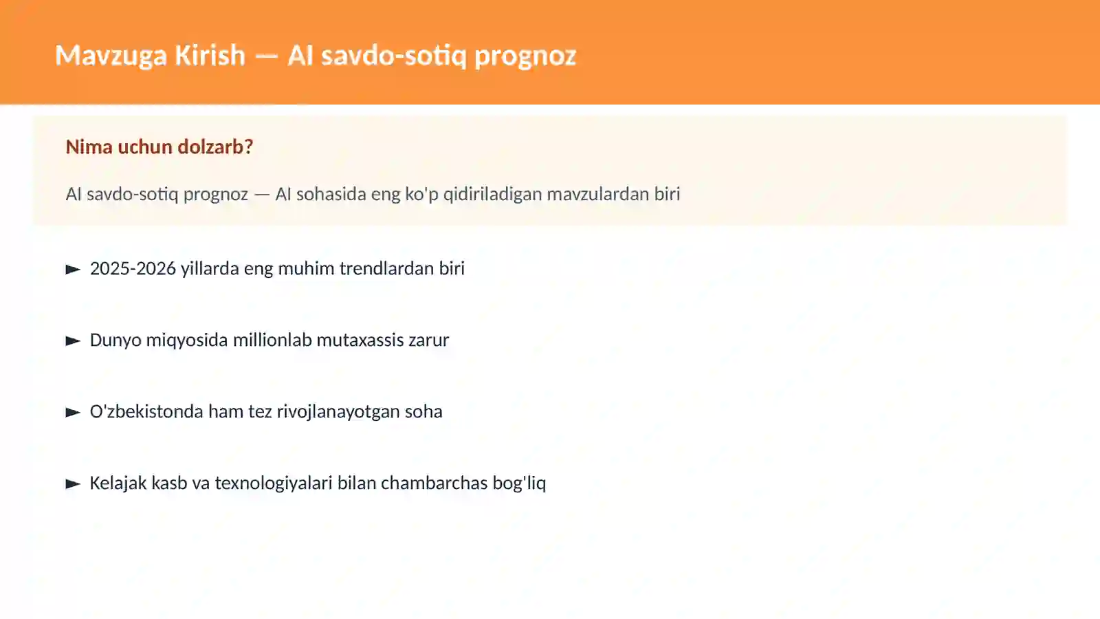 AI savdo-sotiq prognoz 2