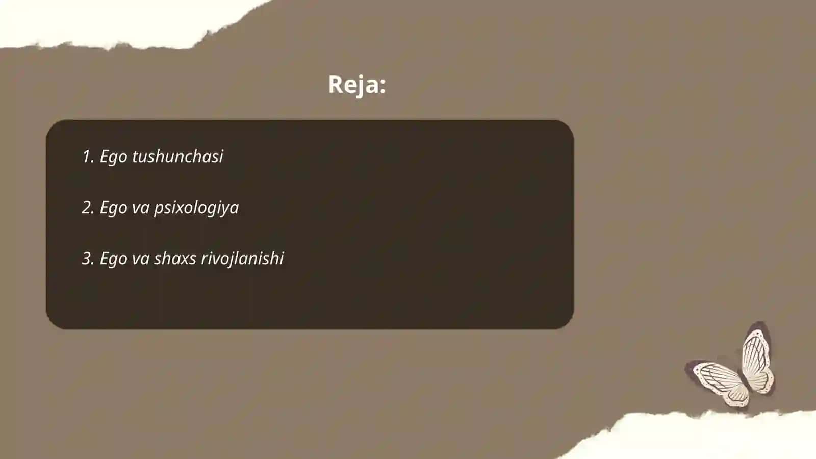 Ega va uning ifodalanishi 2