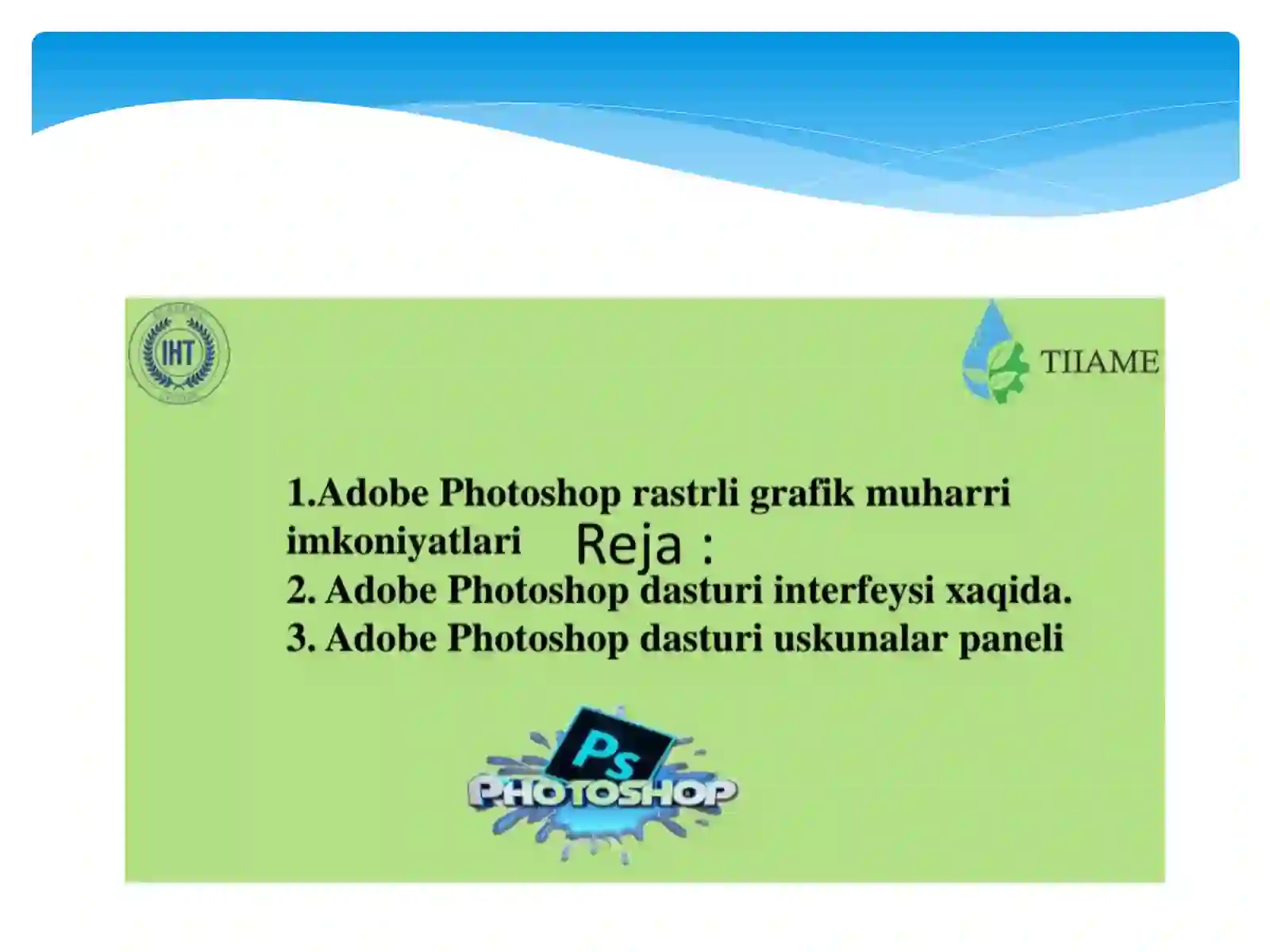 ADOBE PHOTOSHOP DASTURI 2